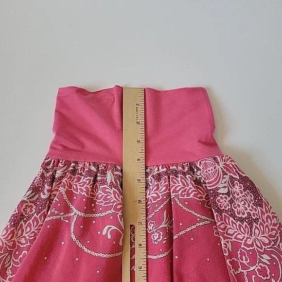 Sister Sam Hank Hem Skirt Cami Set 2 Piece Mixed Media Fairy Flowy Gypsy Party - Picture 9 of 16